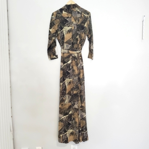 L'agence CAMERON PRINTED SILK CREPE DE CHINE MAXI SHIRT DRESS   NEW WITH TAGS - Picture 9 of 14